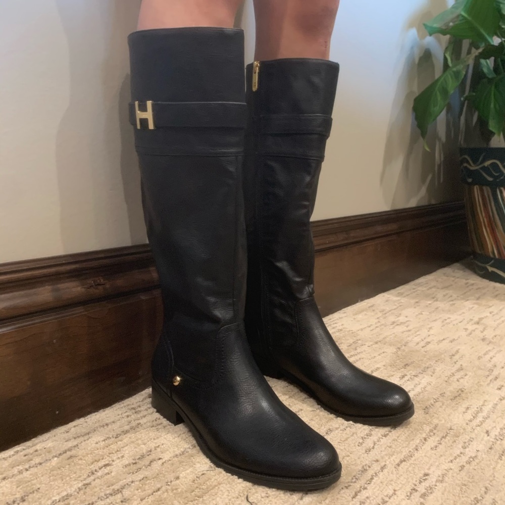 brand new tommy hilfiger calf length boots